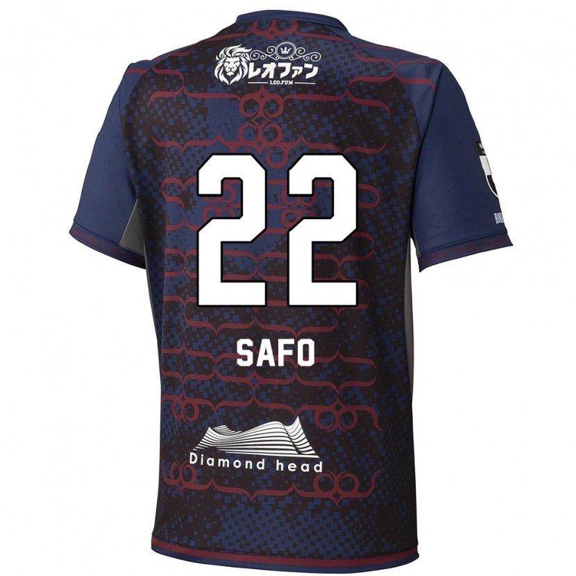 Danxen Niño Camiseta Kinglord Safo #22 Rojo Negro 2ª Equipación 2025/26 La Camisa México