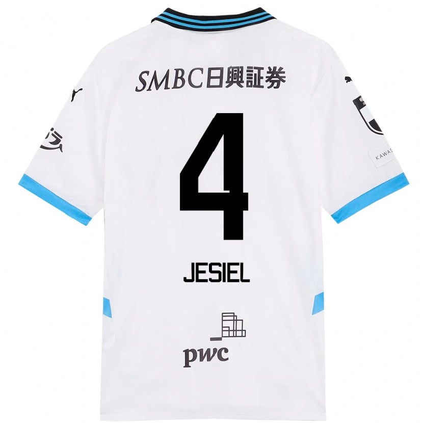 Danxen Niño Camiseta Jesiel #4 Azul Celeste Negro 2ª Equipación 2025/26 La Camisa México