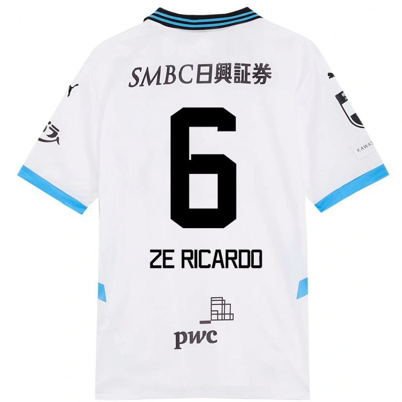 Danxen Niño Camiseta Zé Ricardo #6 Azul Celeste Negro 2ª Equipación 2025/26 La Camisa México
