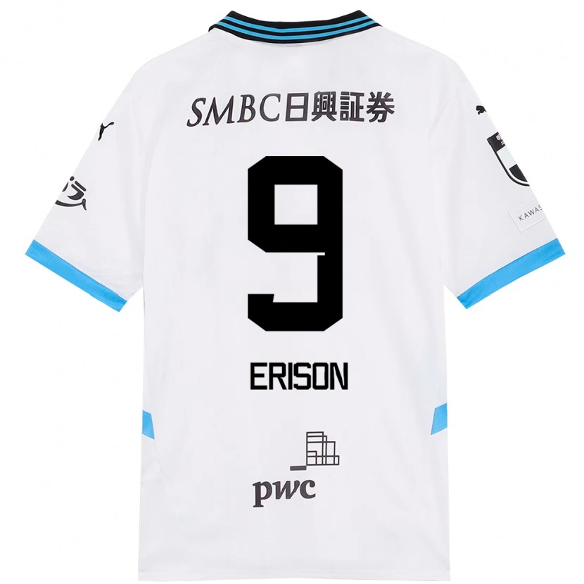 Danxen Niño Camiseta Erison #9 Azul Celeste Negro 2ª Equipación 2025/26 La Camisa México