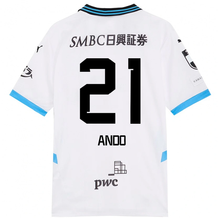 Danxen Niño Camiseta Shunsuke Ando #21 Azul Celeste Negro 2ª Equipación 2025/26 La Camisa México