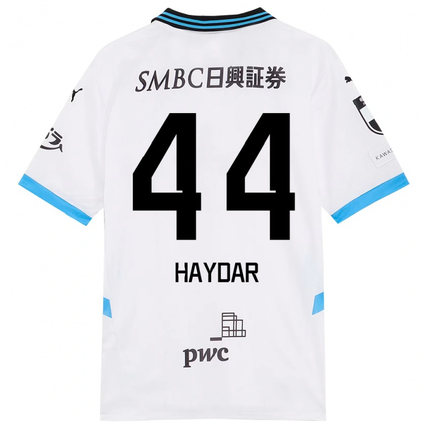 Danxen Niño Camiseta César Haydar #44 Azul Celeste Negro 2ª Equipación 2025/26 La Camisa México