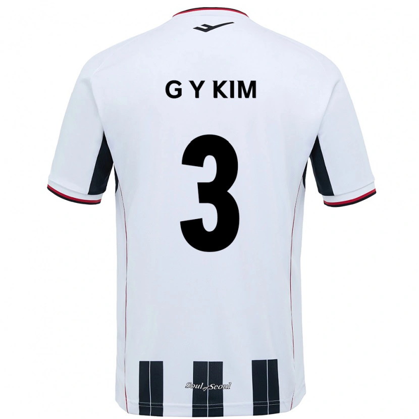 Danxen Niño Camiseta Yu-Geon Kim #3 Negro Rojo 2ª Equipación 2025/26 La Camisa México