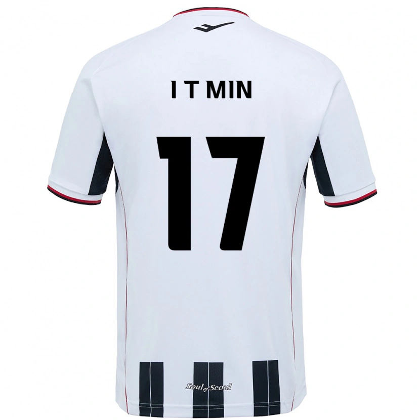 Danxen Niño Camiseta Tae-In Min #17 Negro Rojo 2ª Equipación 2025/26 La Camisa México