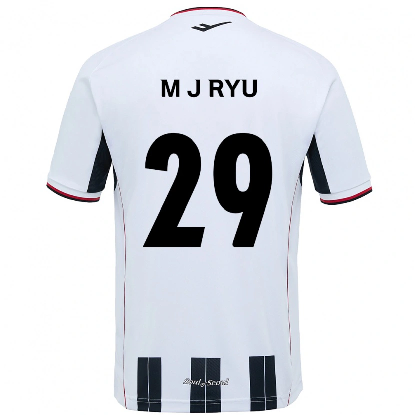 Danxen Niño Camiseta Jae-Moon Ryu #29 Negro Rojo 2ª Equipación 2025/26 La Camisa México