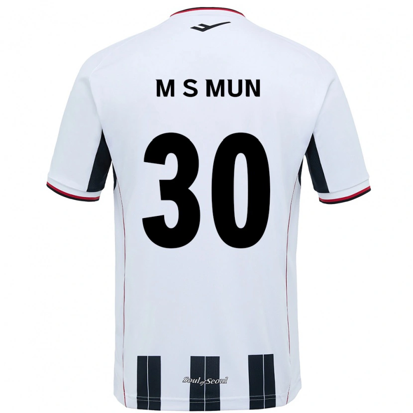 Danxen Niño Camiseta Seong-Min Mun #30 Negro Rojo 2ª Equipación 2025/26 La Camisa México