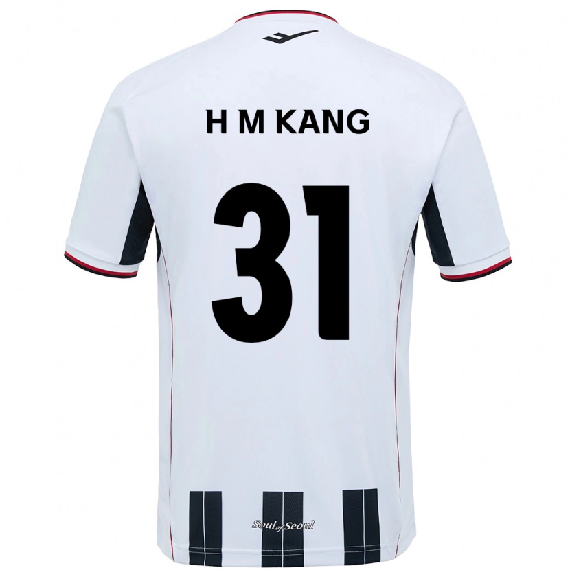 Danxen Niño Camiseta Hyeon-Mu Kang #31 Negro Rojo 2ª Equipación 2025/26 La Camisa México
