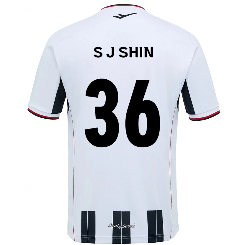Danxen Niño Camiseta Ji-Seop Shin #36 Negro Rojo 2ª Equipación 2025/26 La Camisa México
