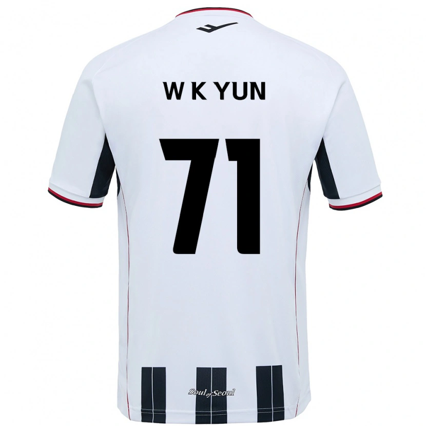 Danxen Niño Camiseta Ki-Wook Yun #71 Negro Rojo 2ª Equipación 2025/26 La Camisa México