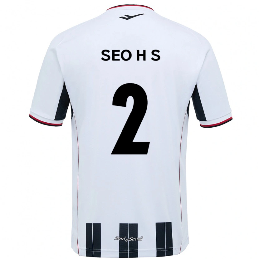 Danxen Niño Camiseta Seo Hyeon-Suk #2 Negro Rojo 2ª Equipación 2025/26 La Camisa México