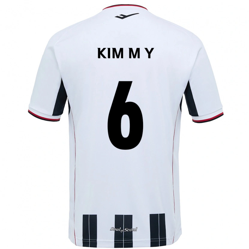 Danxen Niño Camiseta Kim Mi-Yeon #6 Negro Rojo 2ª Equipación 2025/26 La Camisa México