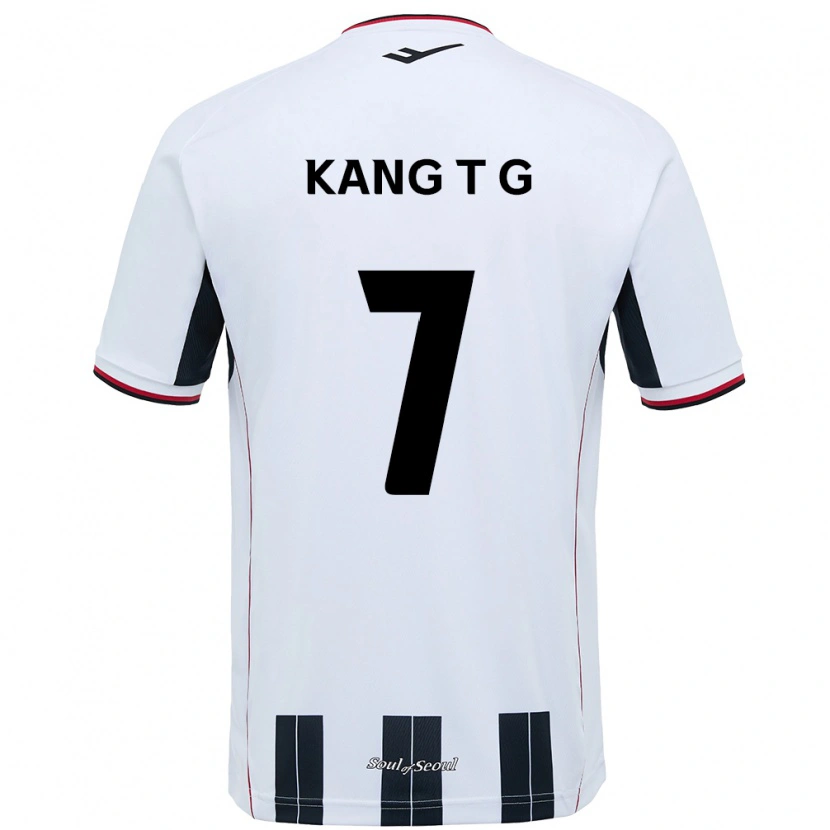 Danxen Niño Camiseta Kang Tae-Gyeong #7 Negro Rojo 2ª Equipación 2025/26 La Camisa México