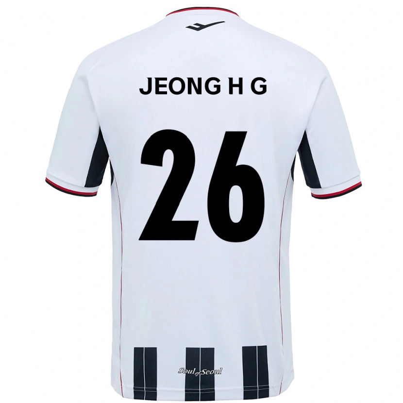 Danxen Niño Camiseta Jeong Hyun-Gyeong #26 Negro Rojo 2ª Equipación 2025/26 La Camisa México