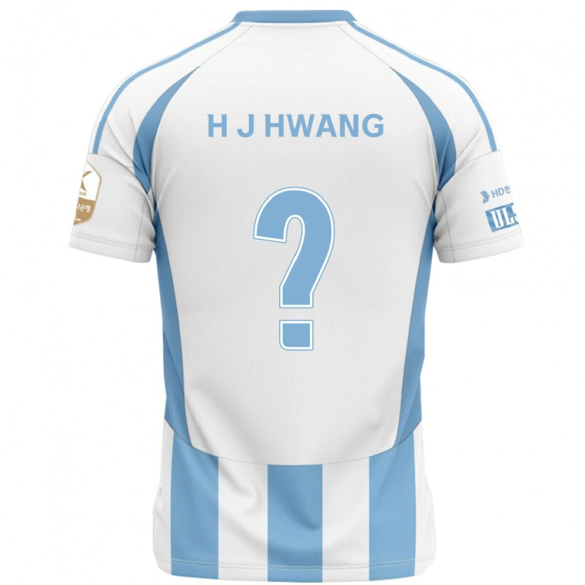 Danxen Niño Camiseta Jeong-Ho Hwang #0 Azul Real Amarillo 2ª Equipación 2025/26 La Camisa México