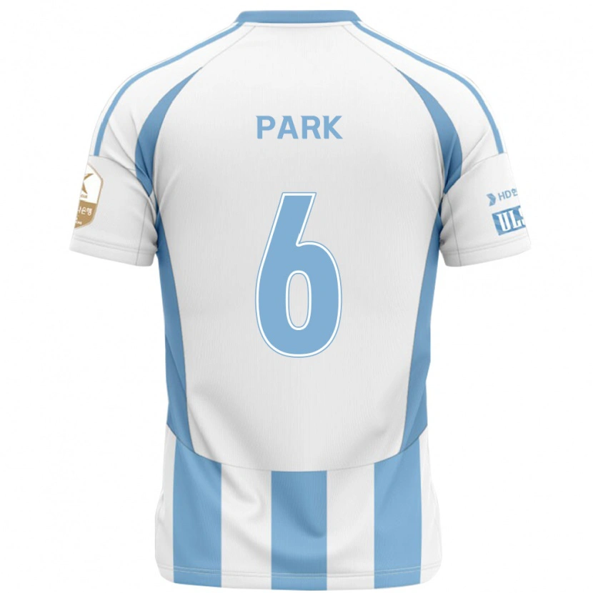 Danxen Niño Camiseta Jun Park #6 Azul Real Amarillo 2ª Equipación 2025/26 La Camisa México