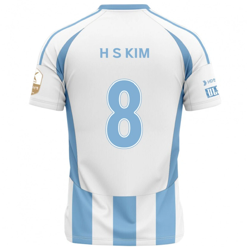 Danxen Niño Camiseta Seung-Hyun Kim #8 Azul Real Amarillo 2ª Equipación 2025/26 La Camisa México