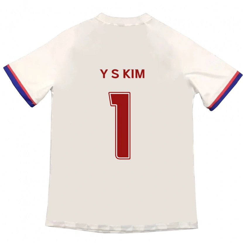 Danxen Niño Camiseta Seong-Yoon Kim #1 Azul Real Rojo 2ª Equipación 2025/26 La Camisa México