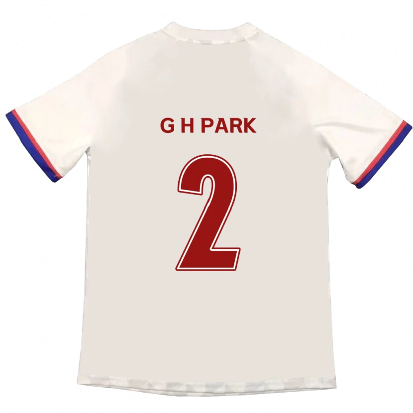 Danxen Niño Camiseta Hyo-Geun Park #2 Azul Real Rojo 2ª Equipación 2025/26 La Camisa México