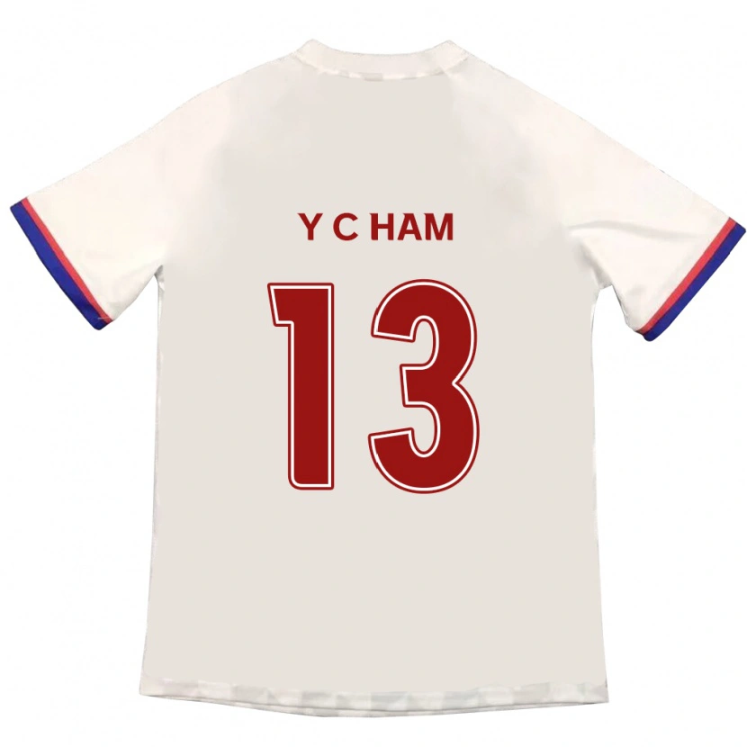 Danxen Niño Camiseta Young-Chan Ham #13 Blanquecino Rojo 2ª Equipación 2025/26 La Camisa México