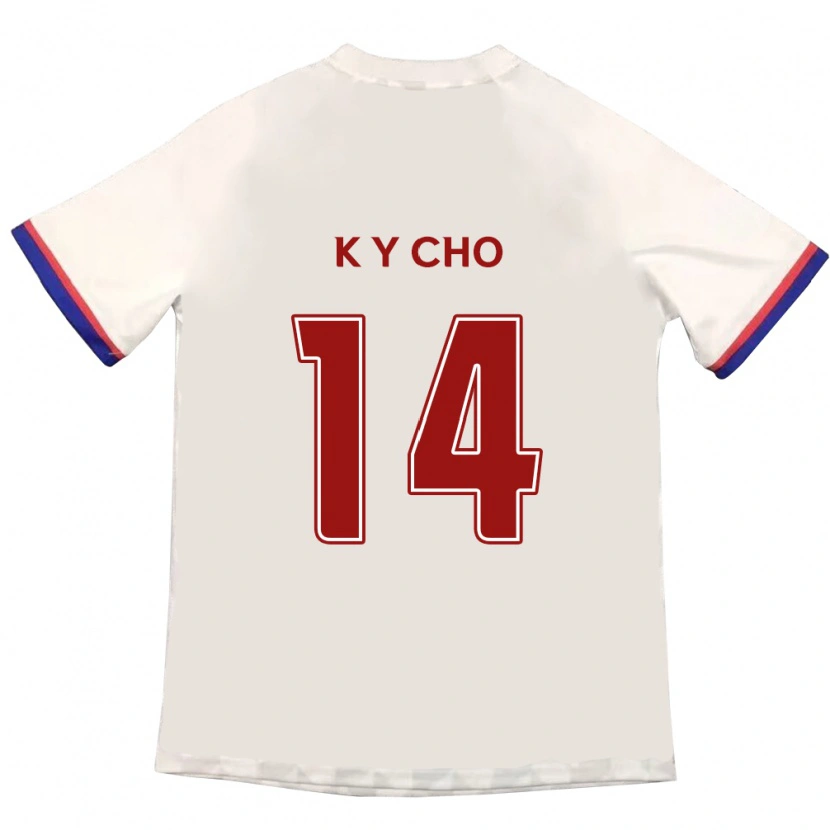 Danxen Niño Camiseta Yun-Kwon Cho #14 Azul Real Rojo 2ª Equipación 2025/26 La Camisa México