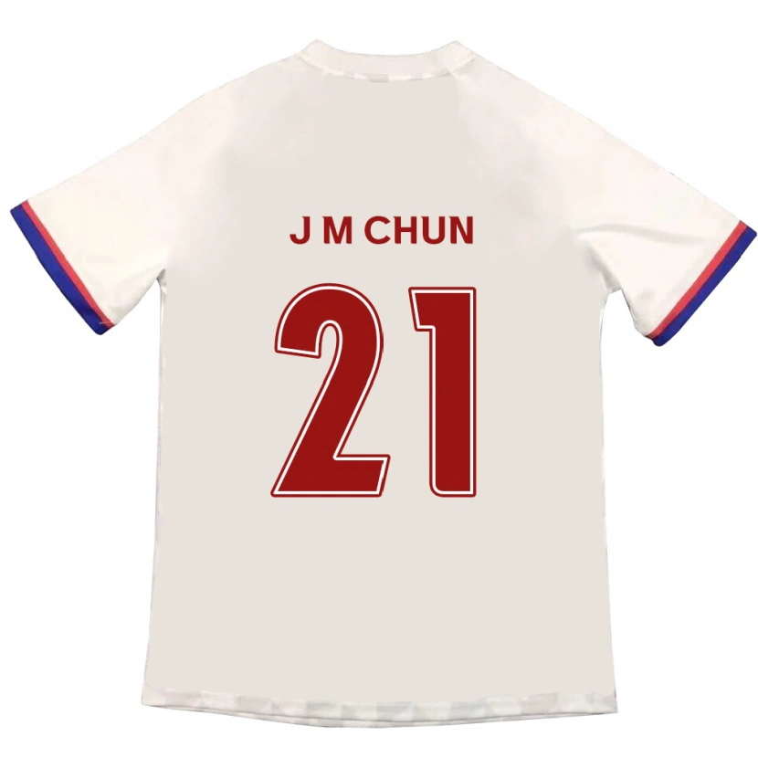 Danxen Niño Camiseta Jae-Min Chun #21 Azul Real Rojo 2ª Equipación 2025/26 La Camisa México