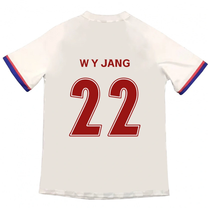 Danxen Niño Camiseta Young-Woo Jang #22 Azul Real Rojo 2ª Equipación 2025/26 La Camisa México