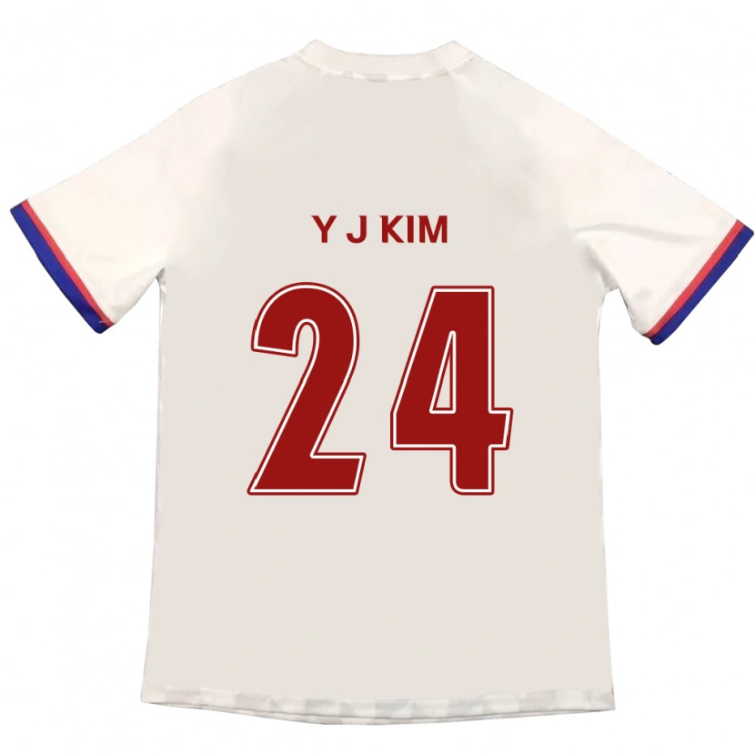 Danxen Niño Camiseta Ju-Yeop Kim #24 Azul Real Rojo 2ª Equipación 2025/26 La Camisa México