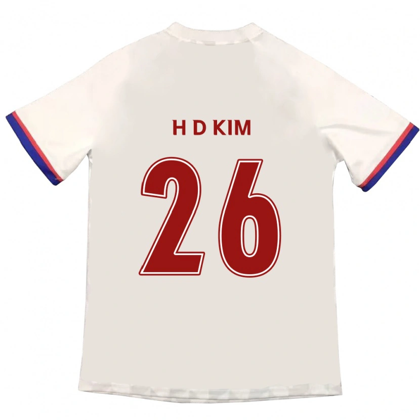Danxen Niño Camiseta Dae-Hyun Kim #26 Azul Real Rojo 2ª Equipación 2025/26 La Camisa México
