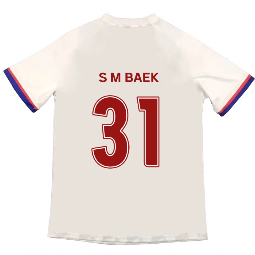 Danxen Niño Camiseta Seung-Min Baek #31 Blanquecino Rojo 2ª Equipación 2025/26 La Camisa México