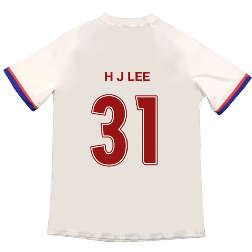 Danxen Niño Camiseta Jae-Hoon Lee #31 Azul Real Rojo 2ª Equipación 2025/26 La Camisa México