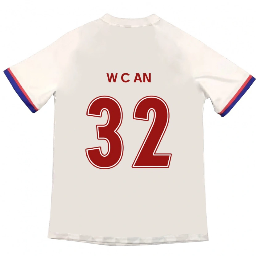 Danxen Niño Camiseta Chi-Woo An #32 Azul Real Rojo 2ª Equipación 2025/26 La Camisa México