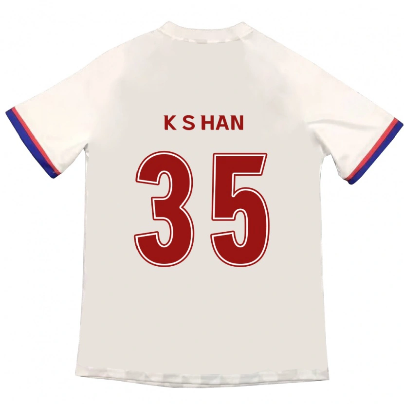 Danxen Niño Camiseta Sang-Kyu Han #35 Azul Real Rojo 2ª Equipación 2025/26 La Camisa México