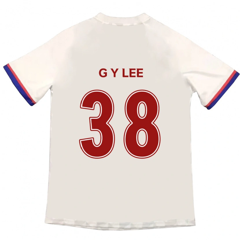 Danxen Niño Camiseta Yun-Gun Lee #38 Azul Real Rojo 2ª Equipación 2025/26 La Camisa México
