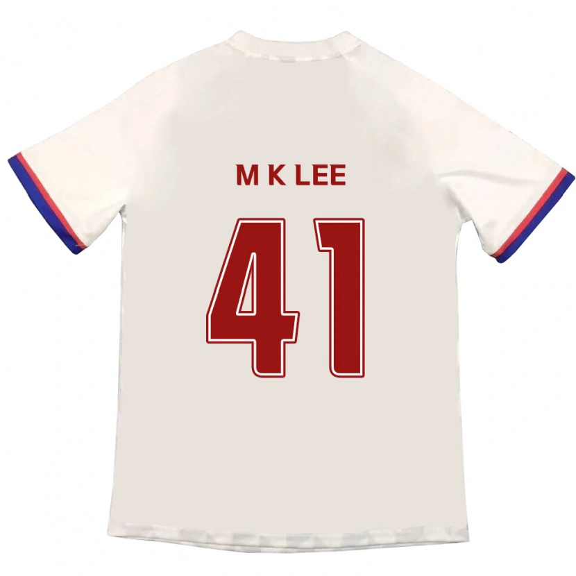 Danxen Niño Camiseta Kyung-Min Lee #41 Azul Real Rojo 2ª Equipación 2025/26 La Camisa México