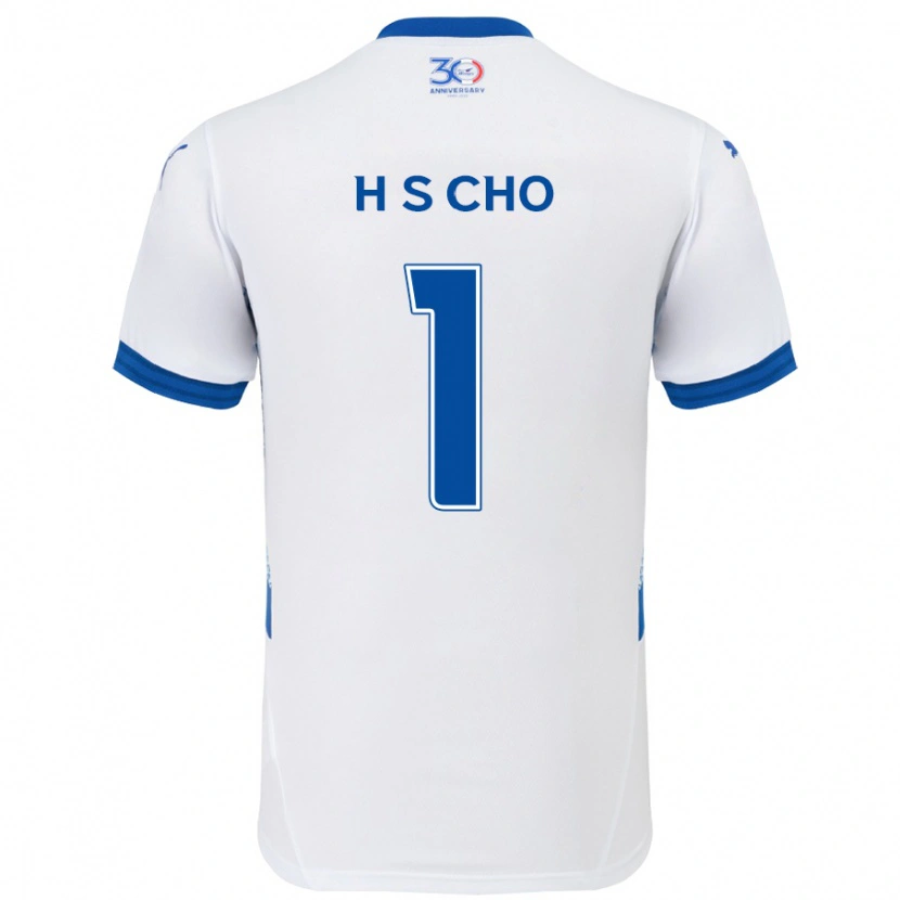 Danxen Niño Camiseta Sung-Hoon Cho #1 Azul Real Blanco 2ª Equipación 2025/26 La Camisa México