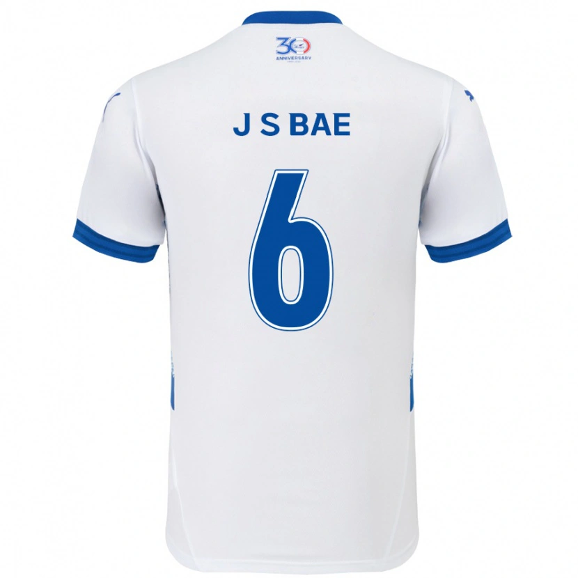 Danxen Niño Camiseta Seo-Joon Bae #6 Azul Real Blanco 2ª Equipación 2025/26 La Camisa México