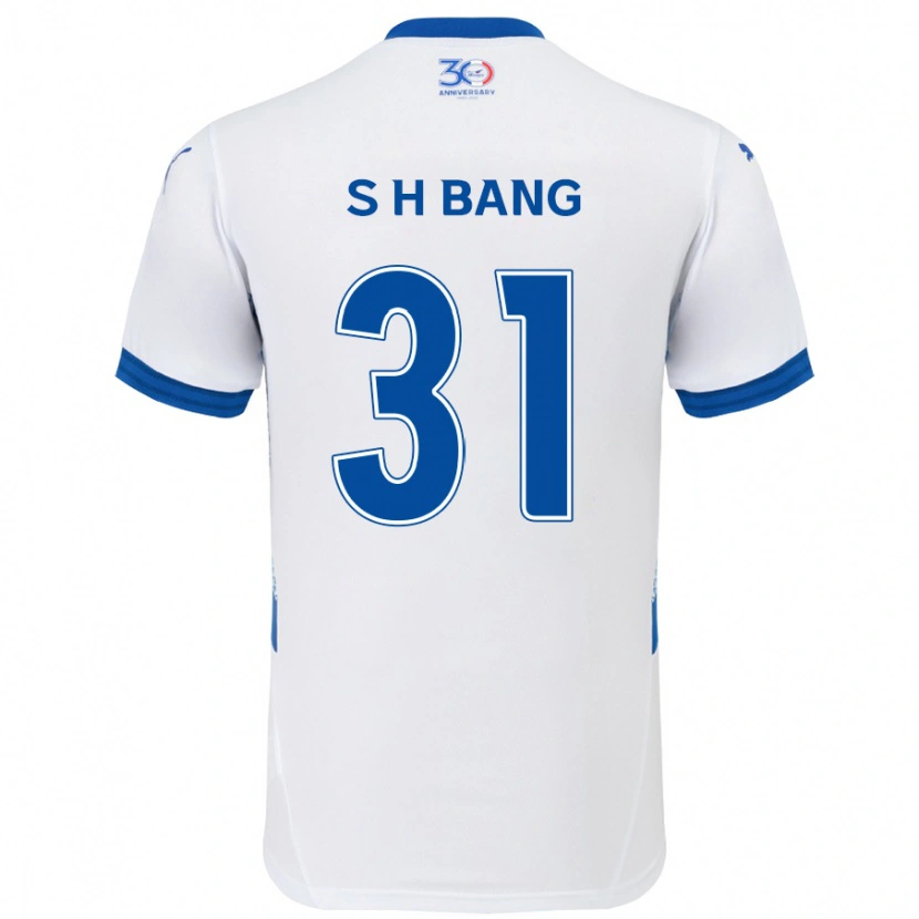 Danxen Niño Camiseta Hee-Sang Bang #31 Azul Real Blanco 2ª Equipación 2025/26 La Camisa México