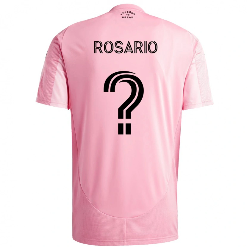 Danxen Hombre Camiseta Adrian Rosario #0 Rosa Negro 1ª Equipación 2025/26 La Camisa México