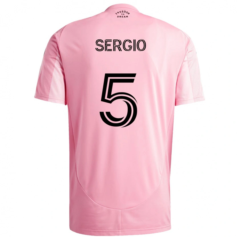 Danxen Hombre Camiseta Sergio Busquets #5 Negro Rosa 1ª Equipación 2025/26 La Camisa México