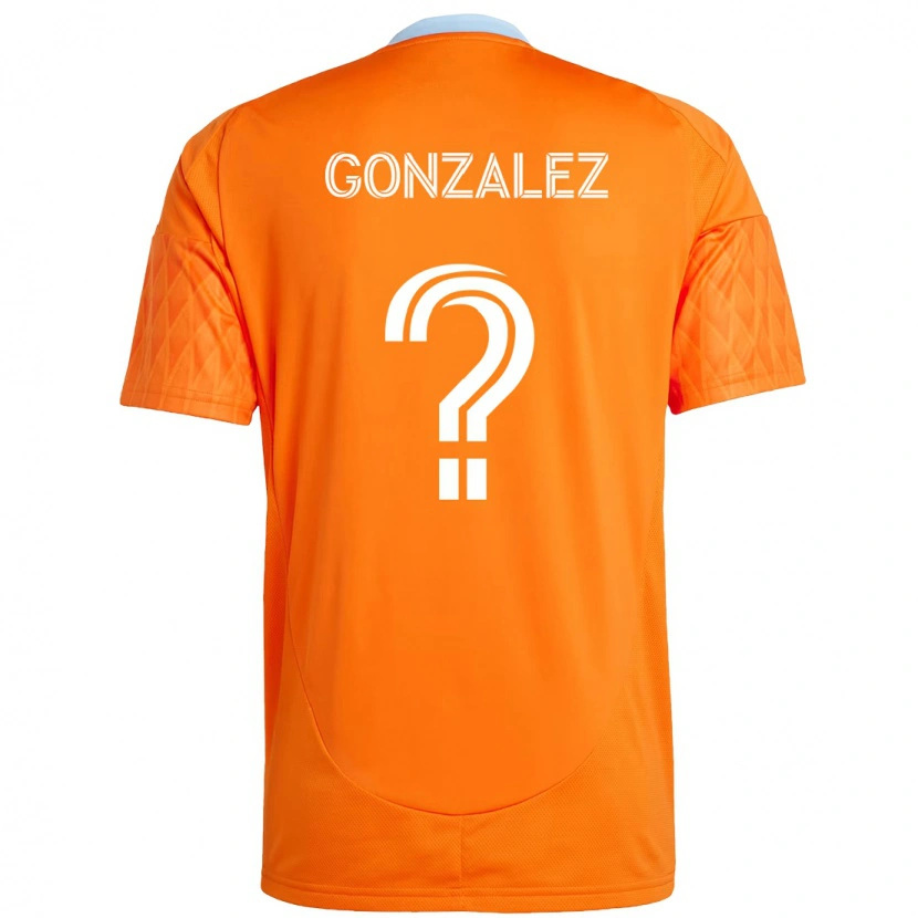 Danxen Hombre Camiseta Axel Gonzalez #0 Morado Naranja 1ª Equipación 2025/26 La Camisa México