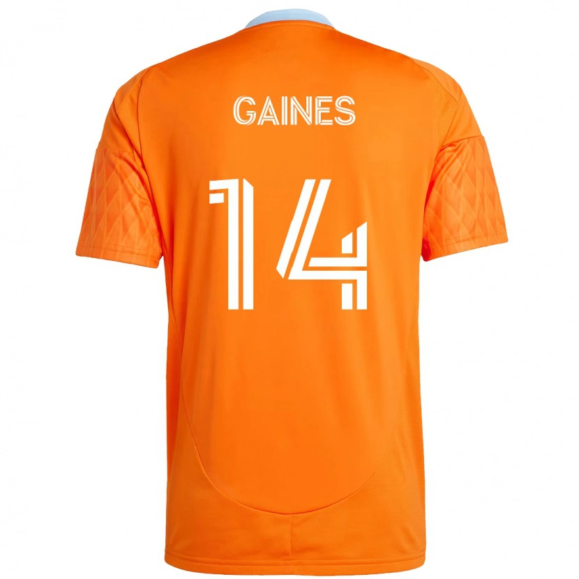 Danxen Hombre Camiseta Mckinze Gaines #14 Morado Naranja 1ª Equipación 2025/26 La Camisa México