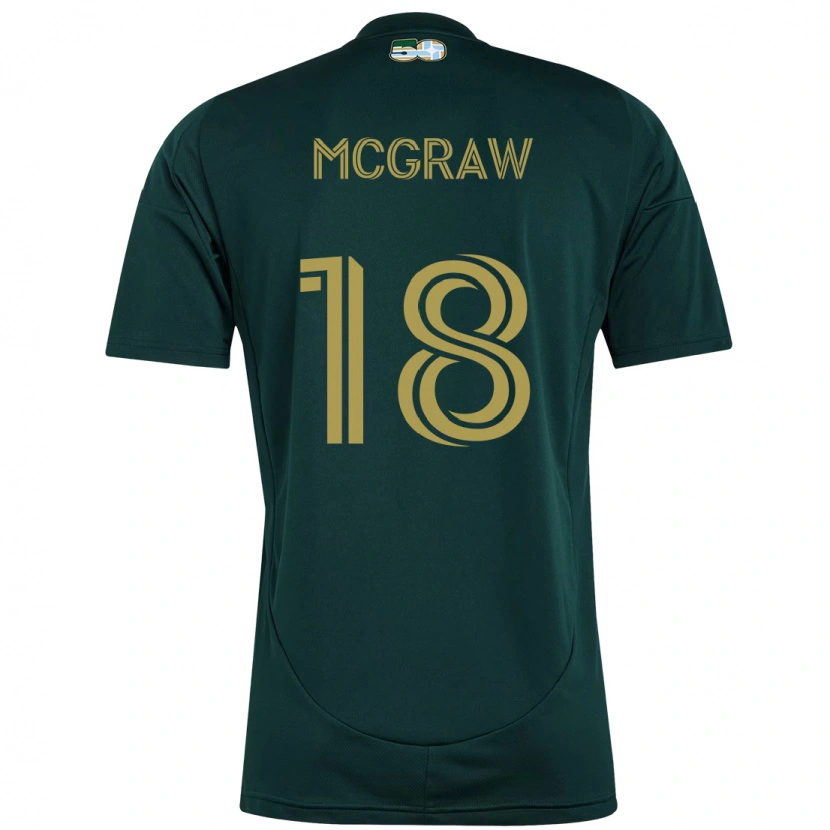 Danxen Hombre Camiseta Zac Mcgraw #18 Beige Verde 1ª Equipación 2025/26 La Camisa México