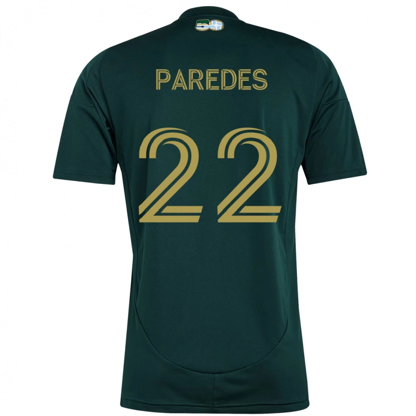 Danxen Hombre Camiseta Cristhian Paredes #22 Beige Verde 1ª Equipación 2025/26 La Camisa México
