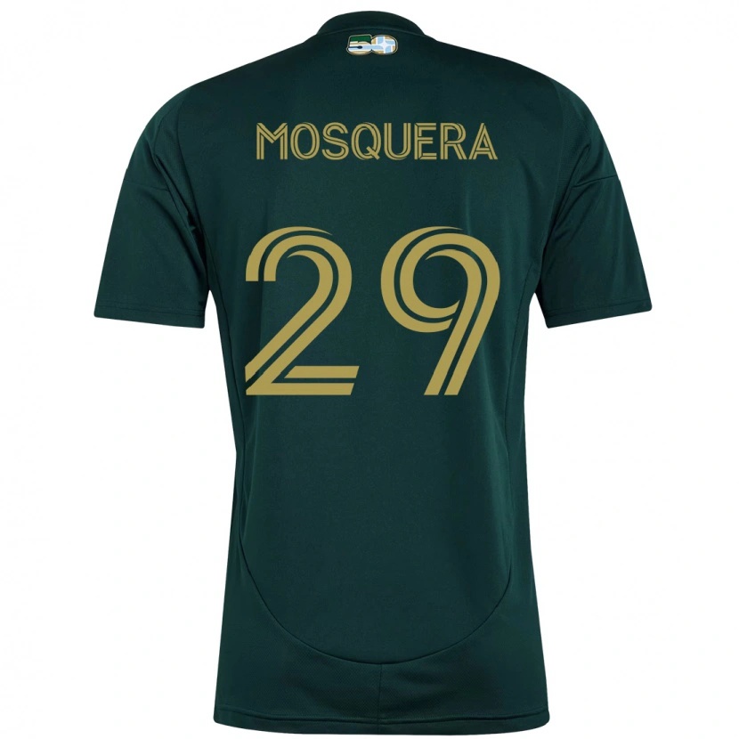Danxen Hombre Camiseta Juan Mosquera #29 Beige Verde 1ª Equipación 2025/26 La Camisa México