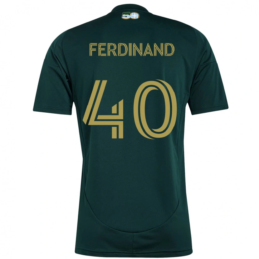 Danxen Hombre Camiseta Keesean Ferdinand #40 Beige Verde 1ª Equipación 2025/26 La Camisa México