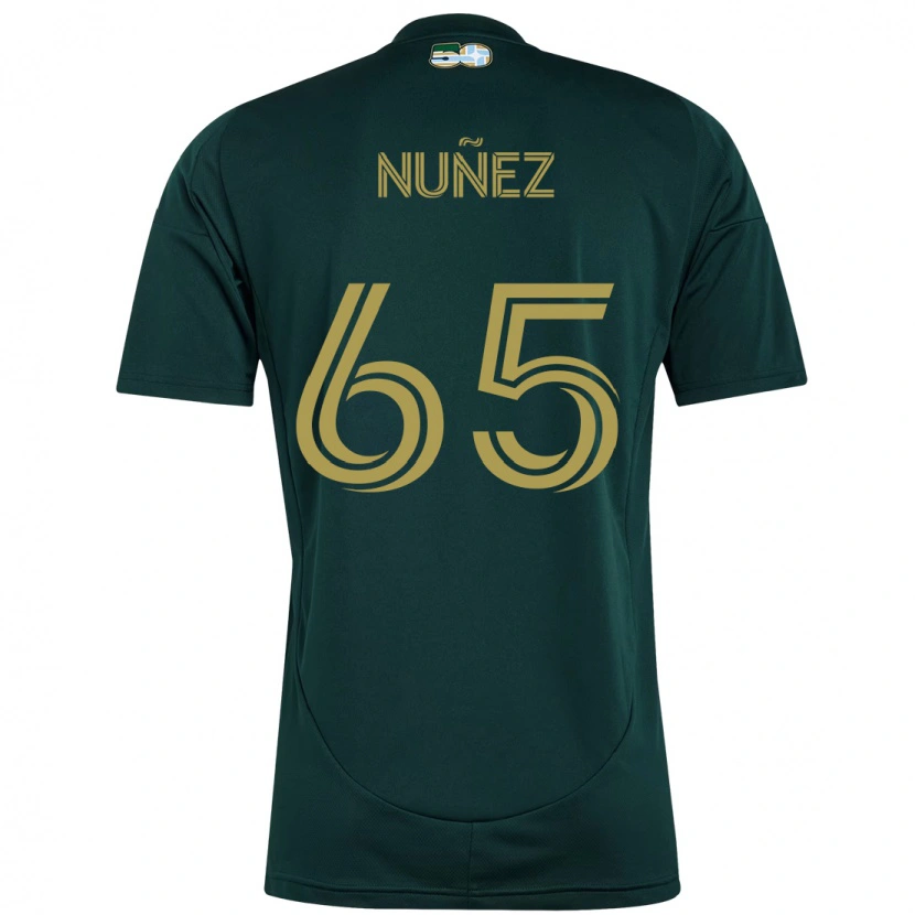 Danxen Hombre Camiseta Daniel Núñez #65 Beige Verde 1ª Equipación 2025/26 La Camisa México