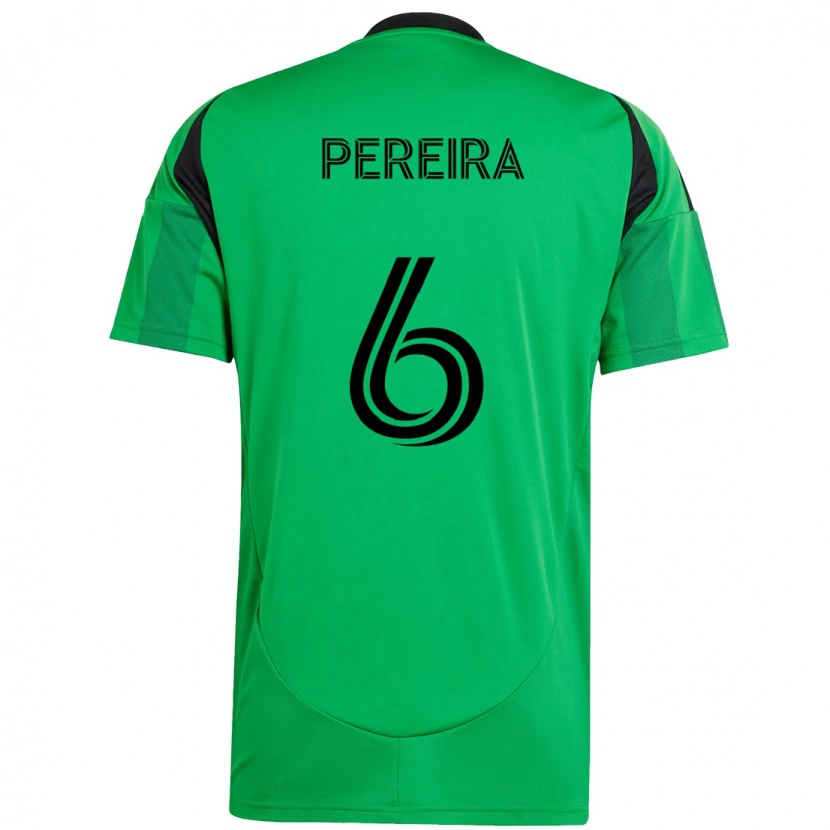Danxen Hombre Camiseta Daniel Pereira #6 Blanco Verde 1ª Equipación 2025/26 La Camisa México
