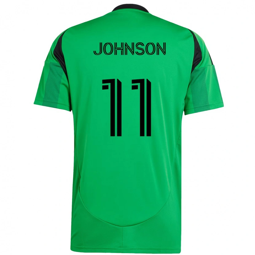 Danxen Hombre Camiseta Emmanuel Johnson #11 Blanco Verde 1ª Equipación 2025/26 La Camisa México