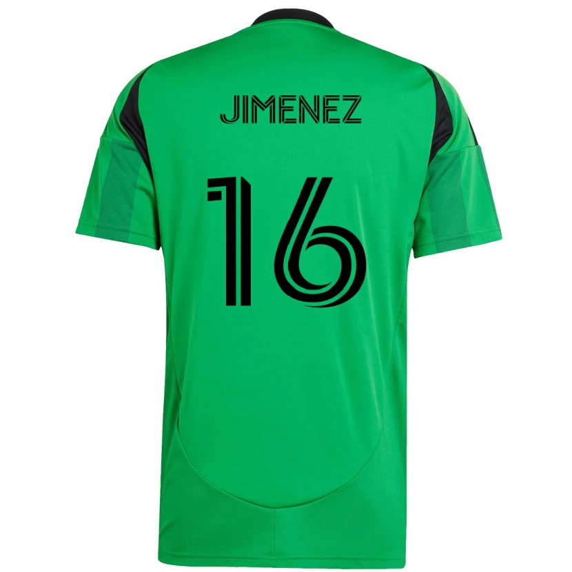 Danxen Hombre Camiseta Héctor Jiménez #16 Blanco Verde 1ª Equipación 2025/26 La Camisa México