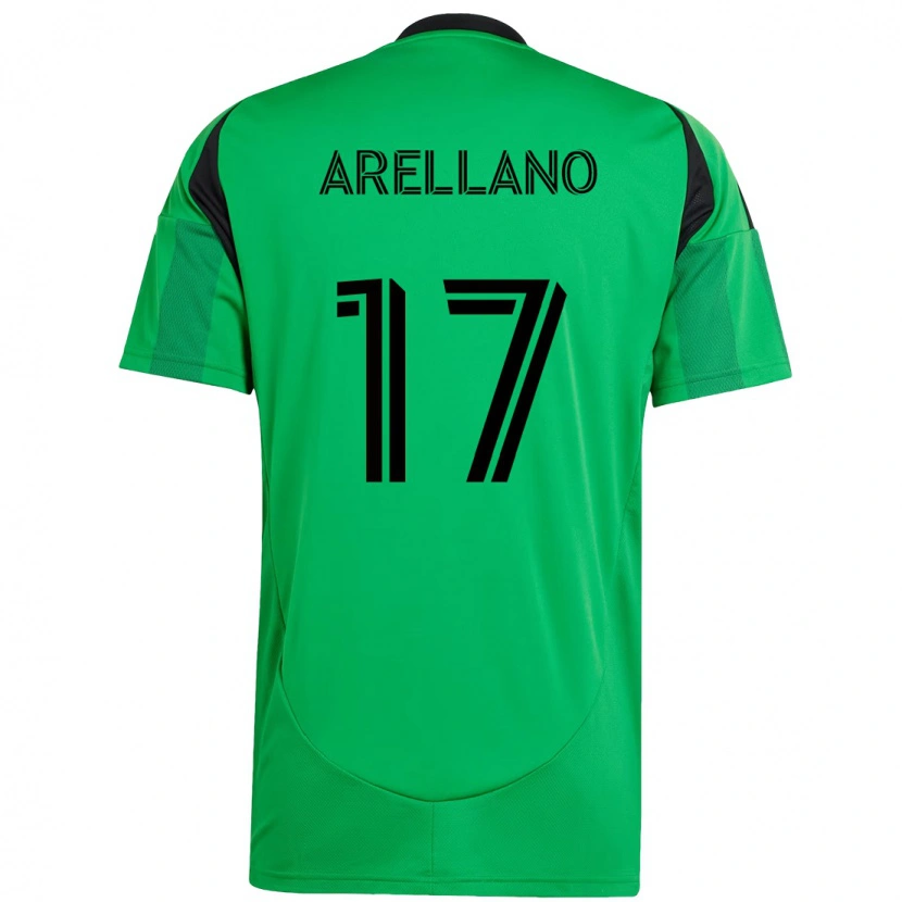 Danxen Hombre Camiseta Bryan Arellano #17 Blanco Verde 1ª Equipación 2025/26 La Camisa México